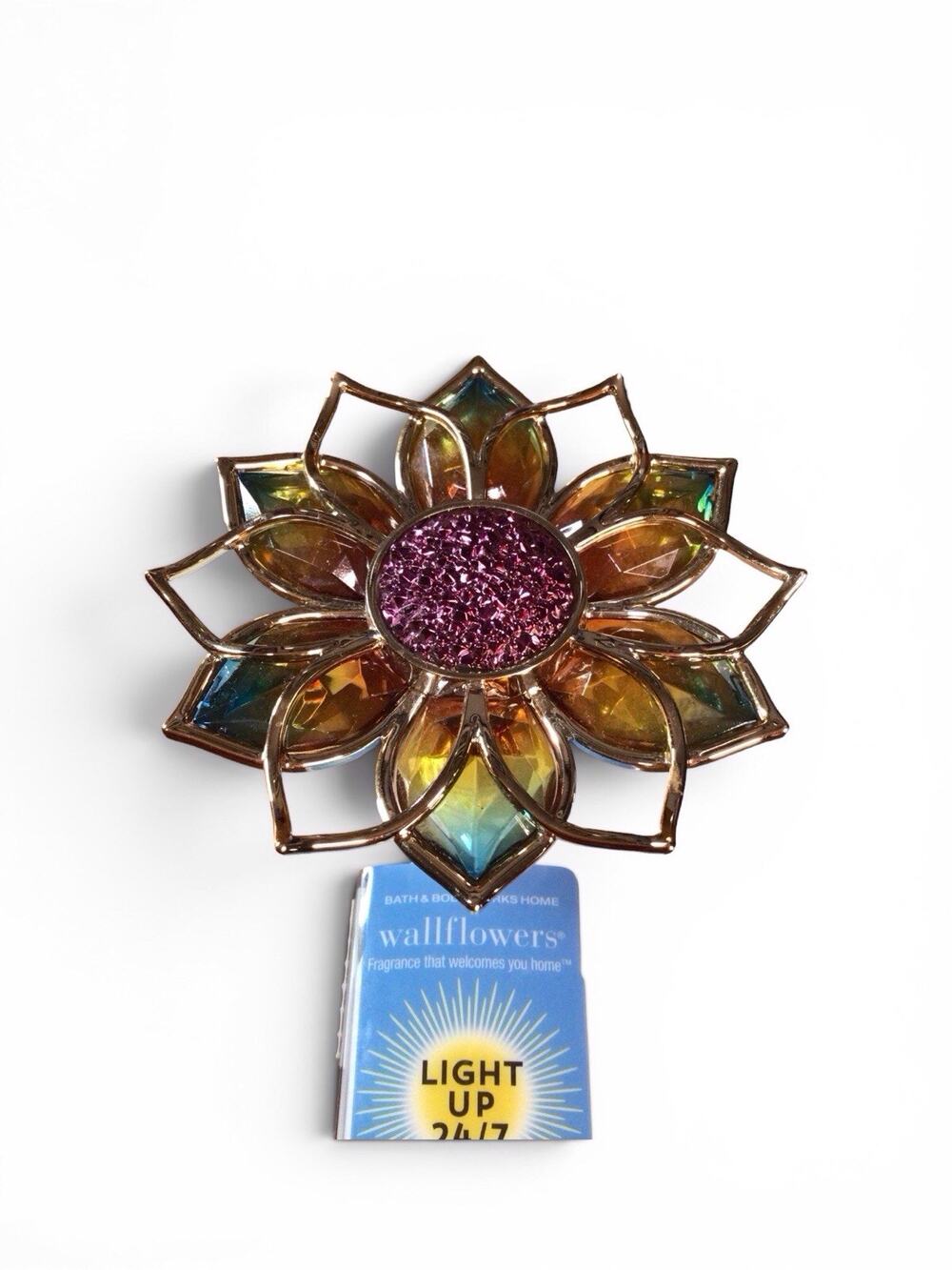 Bath & Body Works DIWALI RANGOLI FLOWER Nightlight WALLFLOWER Plug-In Pretty!